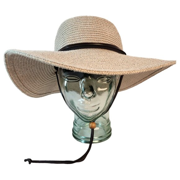 Goldcoast Sunwear Wide Brim Braided Sun Hat One Size Fits Most - Picture 1 of 9